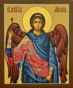 Рукописная икона Архангел Михаил 47 