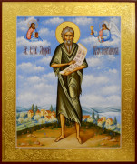 Рукописная икона Андрей Константинопольский