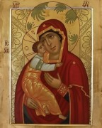 Рукописная икона Горбацевичская 