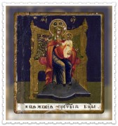 Рукописная икона Кипяжская
