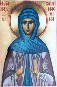 Рукописная икона Макрина