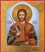 Рукописная икона Никита Готфский