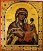 Рукописная икона Шуйская Смоленская