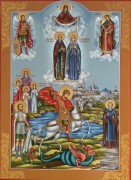 Рукописная семейная икона 34
