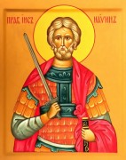Рукописная икона Иисус Навин