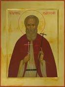 Рукописная икона Кронид Радонежский