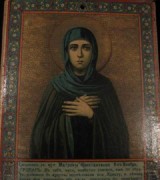 Рукописная икона Матрона Константинопольская