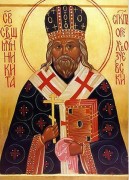 Рукописная икона Никита Орехово-Зуевский