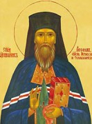 Рукописная икона Феофан Соликамский