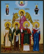 Семейная икона 59 (Владимир равноап., св Тимофей, Татьяна Римская, Дарья Римская, Ангел-Хранит.)