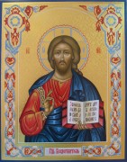 Рукописная икона Спас Вседержитель 11