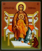 Рукописная Испанская икона Божией Матери 2