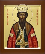 Рукописная икона Вячеслав Чешский 2
