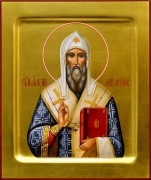 Рукописная икона Алексий Московский 6