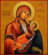 Рукописная икона Утоли Моя Печали 6